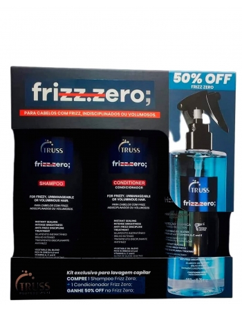 Truss Frizz Zero Kit Shampoo Condicionador e Mini Frizz Zero